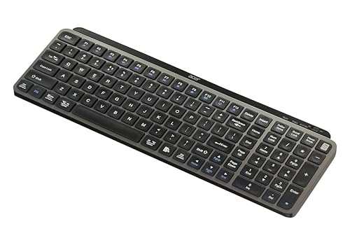 Image of Acer KeyPro X105 Wireless Keyboard I Dual Mode 2.4GHz USB + BT 5.0 I 105 Keys Full Size Keyboard I Rechargeable 400mAh Battery I USB-C Charging I 64H Use I Windows Mac Android Compatible I Space Grey