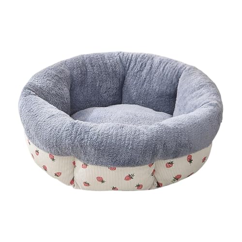 Dog Beds for Small Dogs, Donut Cuddler Round Pet Bed, Calming Warming Soft Machine Washable Burrow Cave Bed with Not lip Bottom for Small and Medium Dogs, Soft Dog Beds for Small Dogs, Round Donut