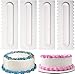 Cake Scraper Cake Decorating Comb Icing Smoother Fondant Spatulas Cake Edge Smoother Cream Scraper Cake Tools Pastry Cutter 8 Design Textures Baking Tools Kitchen Baking Mold DIY Tool Pack of 4