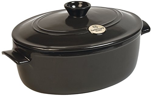 Emile Henry Cacerola Ovalada de cerámica EH794547 Gris 31 x 24,5 x 17,5 cm