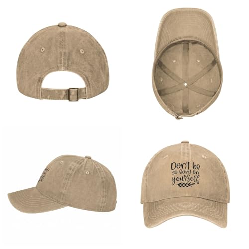 OTIQTI ART Unisex-Erwachsene Lcmx-cap-11461 Baseballkappe, Don't Be So Hard on Yourself 3 Natural 24, Einheitsgre