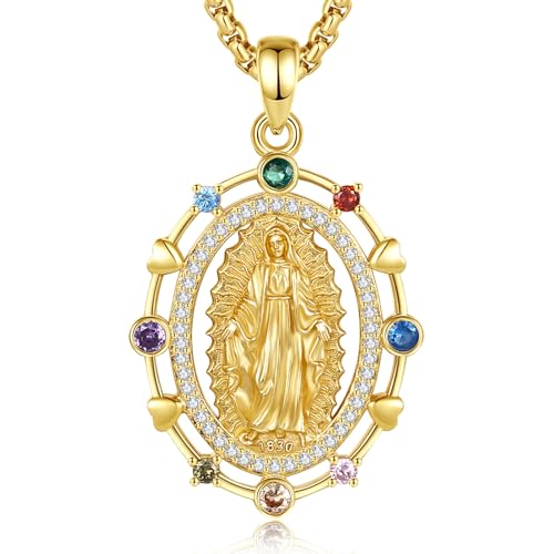 Vito Sterling Silver Virgin Mary Necklace