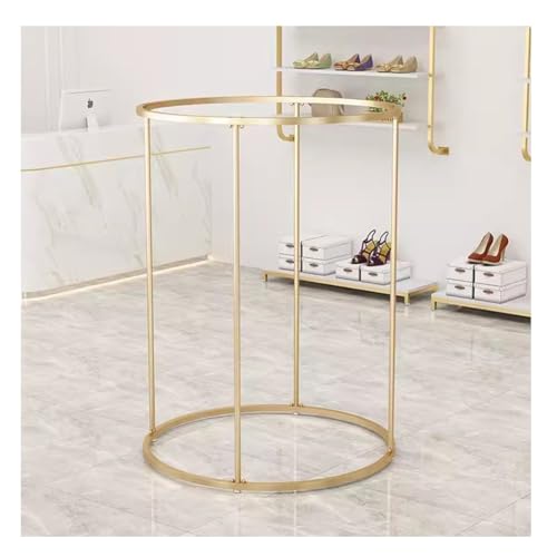 Perchero de metal resistente, almacenamiento multifuncional y exhibición para dormitorio, barra redondeada para colgar para una gestión eficiente de la ropa