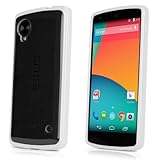 BoxWave Case Compatible with Nexus 5 - UniClear Case, Sleek Transparent Hard Case - Durable, Anti-Slip - Winter White