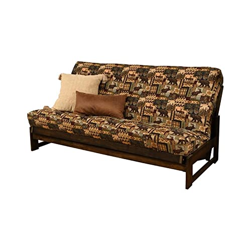 Pemberly Row Full-Size Futon Cover In Peter's Cabin Multi-Color Fabric #TOP12