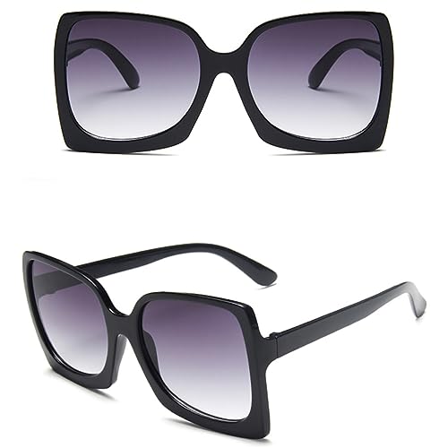CGZWFERA-Oversized Sunglasses Women Plastic Female Plastic Frame Gradient Lens Sun Glasses UV400
