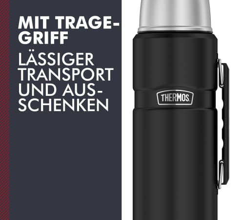 THERMOS Thermosflasche Edelstahl Stainless King, Isolierflasche mit Trinkbecher 4003.232.120 spülmaschinenfest… – Bild 5