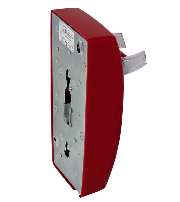 Teléfono de pared industrial sin marcador con timbre - rojo miniatura 5