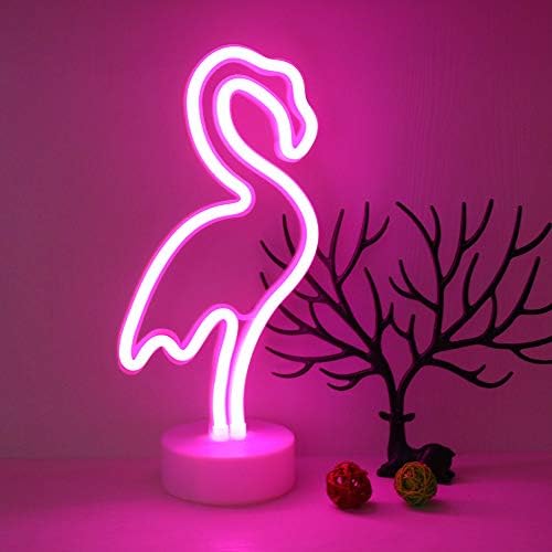 GUOCHENG Lightning Shaped LED Neon Lamps Warm White Shine Neon Night Light Battery&USB Power Indoor Lighting Home Bedroom Nursery Bedside and Christmas Party Decor