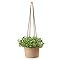 Langgg Support De Pot De Fleurs Intérieur Extérieur Panier Suspendu Corde En Coton Support De Pot De Plante, WD014