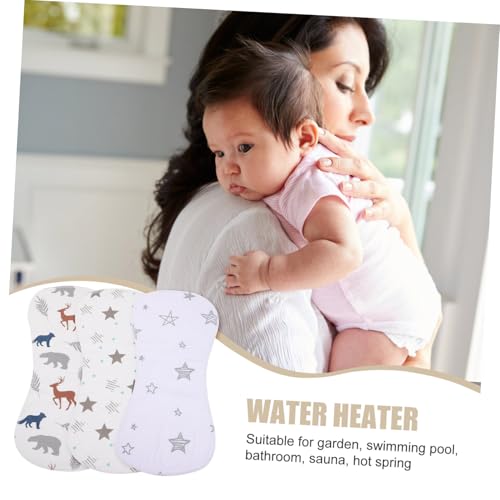 Chiffons rots doux en coton bébé lingettes réutilisables de naissance - 5
