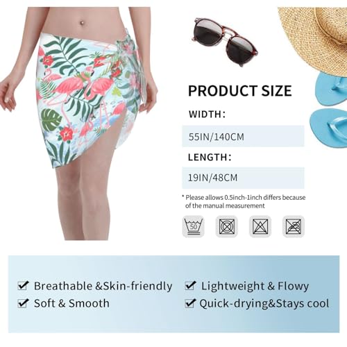 Image of Yellow Rubber Duck Beach Sarong Womens Swimsuit Wrap Cover Up Pareo Sheer Chiffon Summer Bikini Wraps