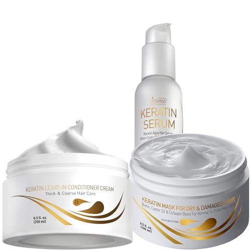 VITAMINS hair cosmetics Keratin Thick Hair Leave-In Conditioner, Thick Hair