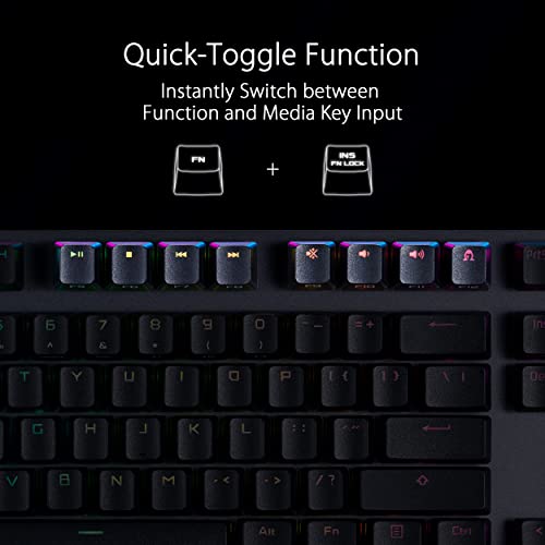 Asus Rog Strix Scope Nx Wireless Deluxe Gaming Keyboard - Tri-Mode Connectivity (2.4Ghz Rf, Bluetooth, Wired), Rog Nx Red Mechanical Switches, Pbt Keycaps, Aura Sync Rgb, Magnetic Wrist Rest, Black #TOP6