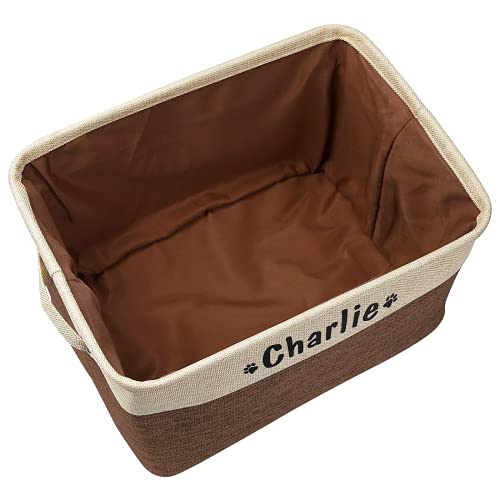 Panier de rangement pliable violet KRD pour jouets et accessoires de chien
