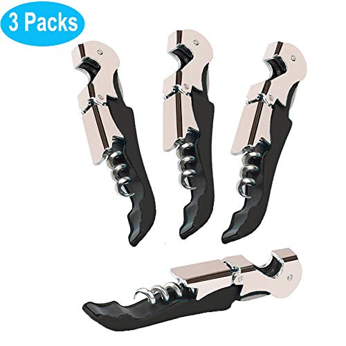 Professional Wine Openers Wine Keys for Bartenders 3 Packs -Waiters Wine Corkscrew -Upgraded