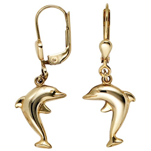 Preisvergleich Produktbild JOBO Boutons Delfin 333 Gelbgold Gold-Ohrringe