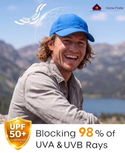 Image of Home Prefer Reflective Water Repellent Quick Dry Airy UPF50+ Sun Hat for Men Women Outdoor Sports Baseball Caps Unisex