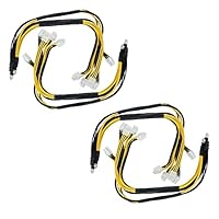 Andylies 4Pack 1200W 1600W Ausgang Kabel 6Pin PCIE Powers Verbinder für Bitmain Antminer APW3 / APW3+ / APW3++ / APW7 PSU D3