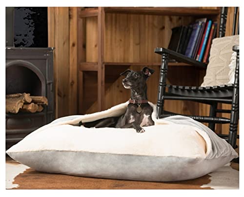 Lit à capuche pour chien contre l'anxiété et sac de couchage chaud lavable - 3