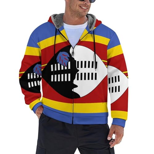 Sweat à capuche Swaziland homme femme avec doublure polaire chaude