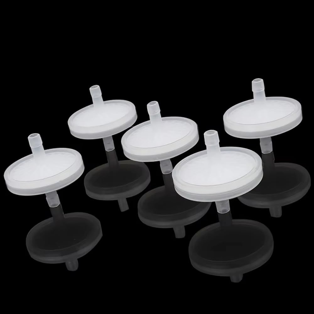 5 filtri dell'aria sanitari da 0,5 micron per fermentazione, acquario, sistema di aerazione – PP per uso alimentare, adatto a tubi ID da 9 mm