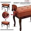 Best Piano Benches: Top 5 Piano Bench Reviews and Buyer’s Guide 18 5 CORE Piano Bench 3 Inch Padded Cushioned Stool Wooden Heavy Duty Musician Chair Height Adjustable Keyboard Seat w Storage Nonslip Rubber Feet Caramel Brown - PNB WD HD CML BR #3