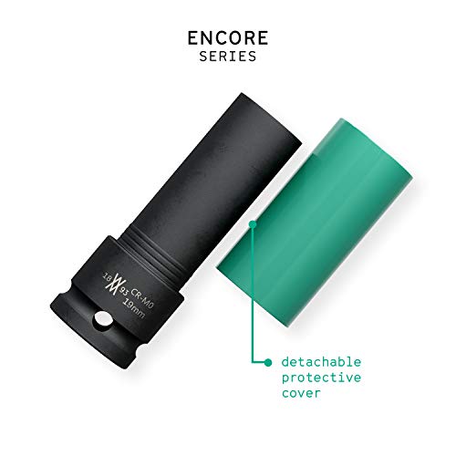 Kraft-Schoneinsätze 3tlg für Alu-Felgen 17mm 19mm 21mm für Schlagschrauber I Kraft-Steckschlüssel-Satz I Schonnüsse I Impact Socket I 0,5 Zoll I im Werkzeugkoffer von WIESEMANN 1893 I 80058