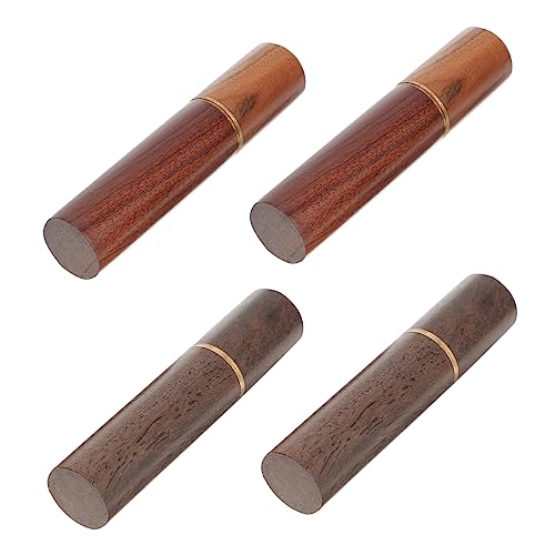 ERINGOGO 4pcs Boxes Durable Wooden Sewing Needle Storage Cases Practical Sewing Supply for Home Travel DIY Convenient and Portable Design for Organizing Tools