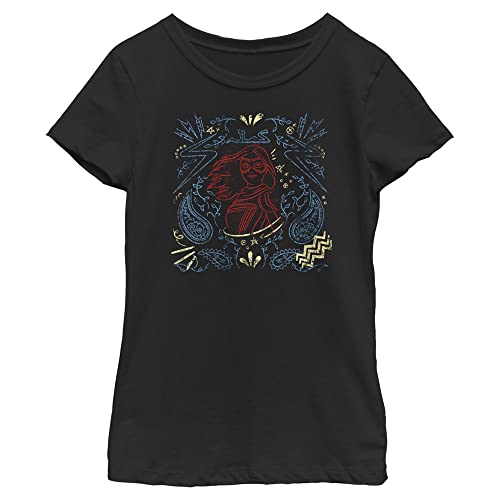 Haut Marvel en coton léger noir XL motif graphique linéaire épuré pour adolescentes