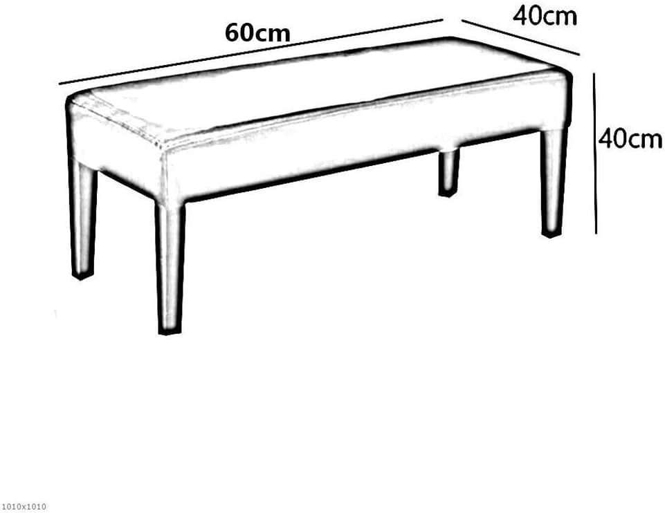 Repose-pieds ottoman en similicuir rembourré de 90 cm et 100 cm - 4