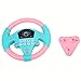 YOUTHINK Baby Educational Copilot Lenkrad Musik Kinder Intelligentes Spielzeug Simuliertes Lenkrad Mit für Kinderspielzeug(Hellblau)