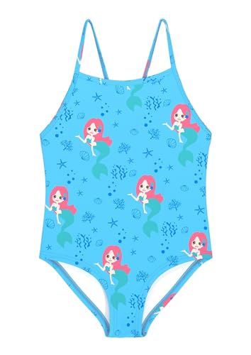 weVSwe Traje de Baño de Una Pieza para Niñas Bañador Niña Sirena para Niña Verano Natación Trajes de Baño para Fiesta 5-6 Años