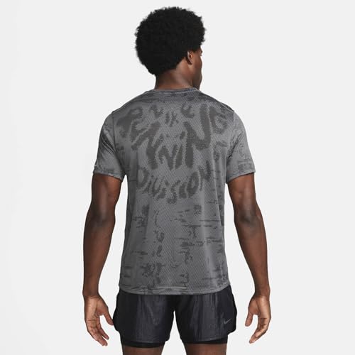 Nike Men's Dri-Fit ADV Running Division T-Shirt Large Black Grey2