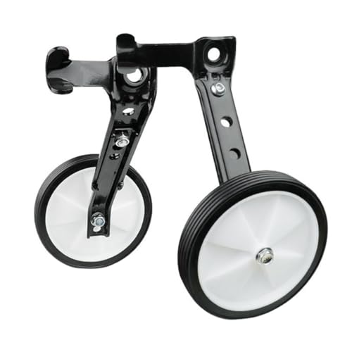 Ruedas de entrenamiento Mikinona estabilizadoras traseras ajustables para bicicleta para principiantes color negro
