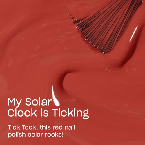 OPI Laque à ongles Mon horloge solaire est en train de ticking.Ombre opaque orange crème Chip résistant à ongles polonais Collection Pérou
