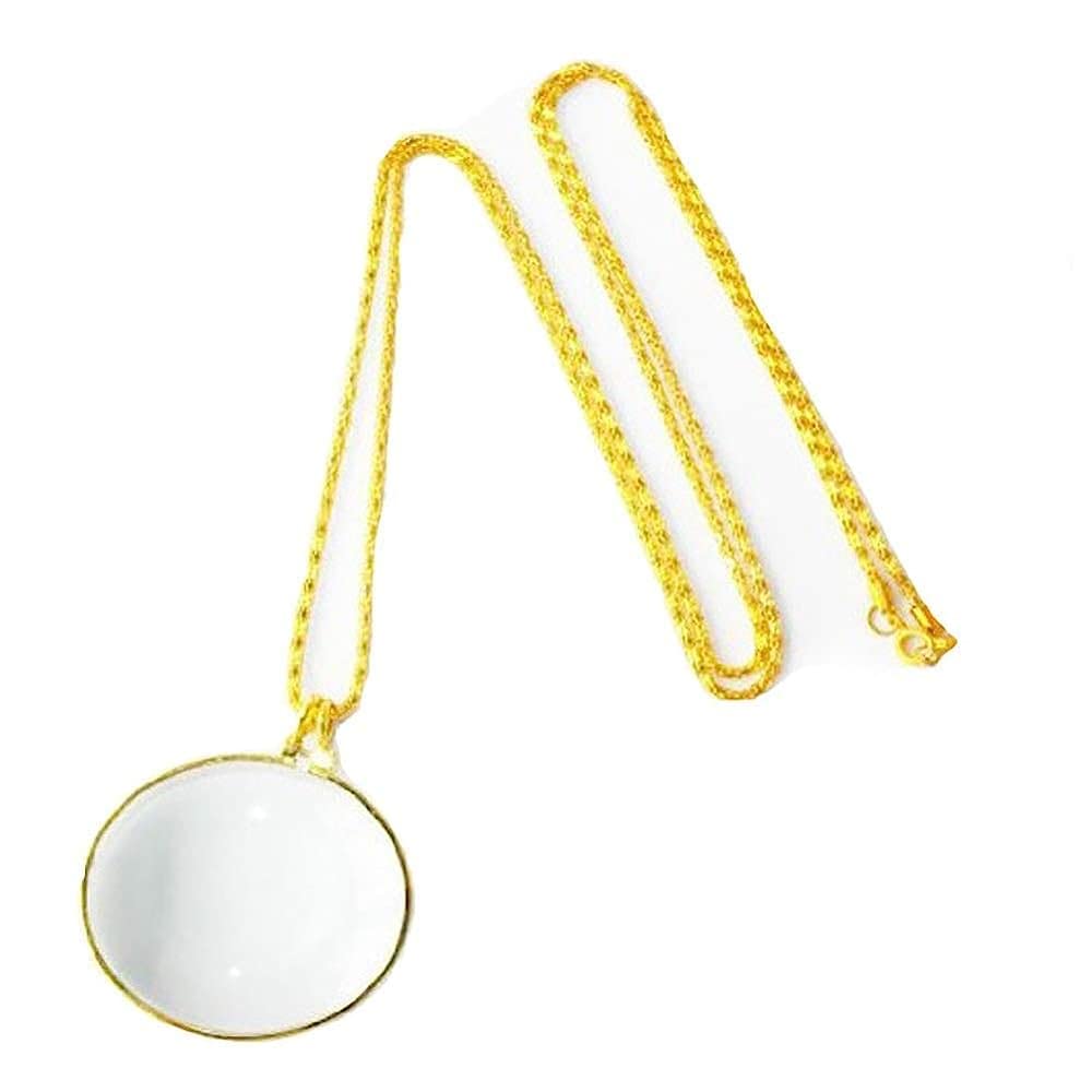 asdchZen Magnifier Magnifying Glass,Monocle Reading Necklace Magnifier For Books Newspapers Maps Crafts Hobby Light Magnifier