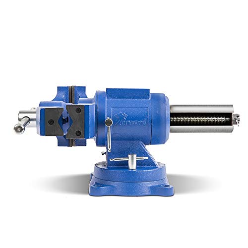 Forward DT08125A 5-Inch Heavy Duty Bench Vise 360-Degree Swivel Base and Head with Anvil (5