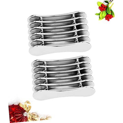Image of Mini Nail Art Pen Holder Stand for 5 Pens Portable Manicure Brush Rest Organizer Metal Nail Brush Tool Holder for Gel Polish and Uv Gel Brushes 2 Pack