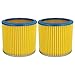 Produktbild vhbw 2x Faltenfilter kompatibel mit Einhell BT-VC 1250 S, BT-VC 1250 SA, BT-VC 1250-2 Staubsauger - Patronenfilter, Blau Gelb