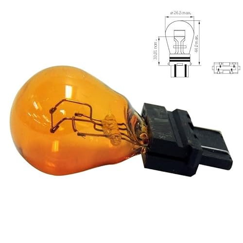 cyclingcolors 2x glühbirne 3157 12V P27/7W W2.5x16q 32/3CP S25q orange glühlampe Amerikanisches und asiatisches Auto