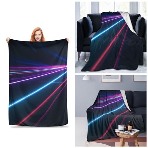 Couverture en micro polaire Laser line 152x127 cm pour lit