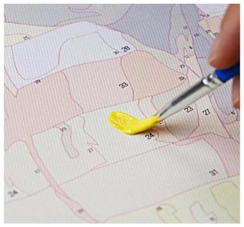 ZMHZMY Paint by Numbers Kits Bunny and Roses DIY Digital Painting by Numbers Kits Hand Painted Home Decoration 40x50cm 40x50cm