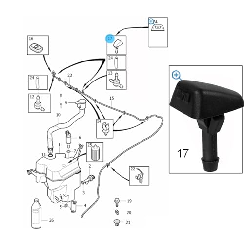 Buses de lave-glace bouchées sur Volvo ? Commandez le kit de remplacement 30655605 - 5