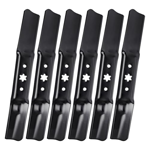 942-05052A Medium Lift Lawn Mower Blades, 742-05052A 2-in-1 Blades Compatible with MTD/Cub Ca det/Troy-Bilt 50" Cut, Fit S50 XT1 GT50 LT50 XT2 ZT1 RZT Zero-Turn Mowers, Replace 15454, 6 Pack
