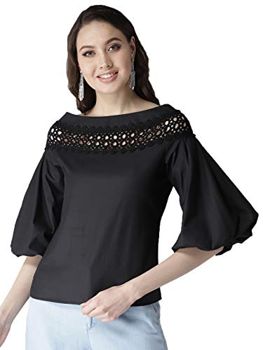 Image of Style Quotient Women Black Solid Top