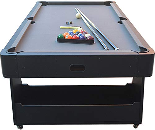 Charlsten Multi Airhockeytisch/Billardtisch Schwarz - 2-in-1 zusammenklappbar – Bild 5