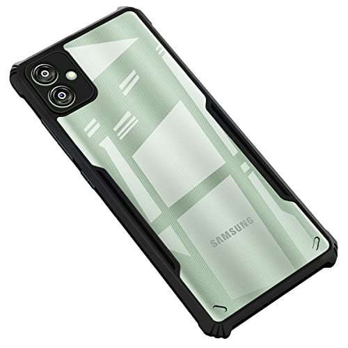 Image of Zapcase Back Case Cover for Samsung Galaxy M04 / A04e | Compatible for Samsung Galaxy M04 / A04e Back Cover | Clear Case with Camera Protection | (TPU + PC | Matte Black)