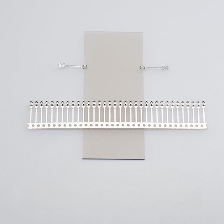 100 szt. uchwytów do szkła przewodzącego ITO/FTO - elastyczne zaciski metalowe przewodzące do szkła o grubości 0,4 mm, 1,1 mm i 1,6 mm(1.1mm)