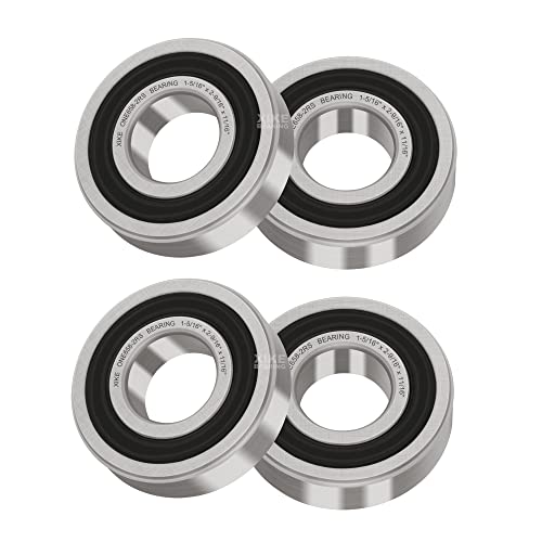 XIKE 4 Pcs 1658-2RS Bearings 1-5/16"x2-9/16 x11/16, Double Rubber Seals.